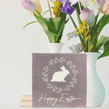 Load image into Gallery viewer, Happy Easter Rustic Block Sign
